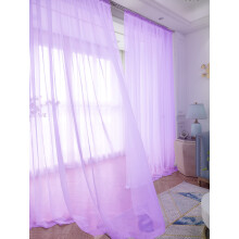 Window Purple Sheer Curtains 95 Inches Long 2 Panels Basic Rod Pocket Panel for Bedroom Children Living Room Yard Kitchen
