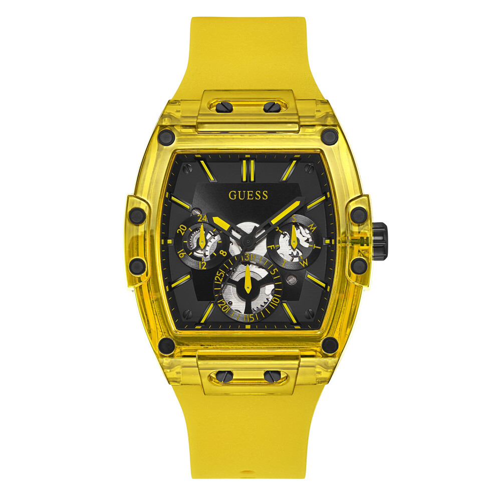 Montre    quartz analogique GUESS pour homme avec bracelet en silicone GW0203G6