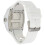 Guess GUESS Mens Casual Multifunction 43mm Watch - White Polycarbonate Case with White Skeleton Dial & White Silicone Strap 3