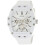 Guess GUESS Mens Casual Multifunction 43mm Watch - White Polycarbonate Case with White Skeleton Dial & White Silicone Strap 1