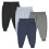 Gerber Gerber Baby Boys' 4-Pack Microfleece Pants  Navy/Gray  12 Months 1