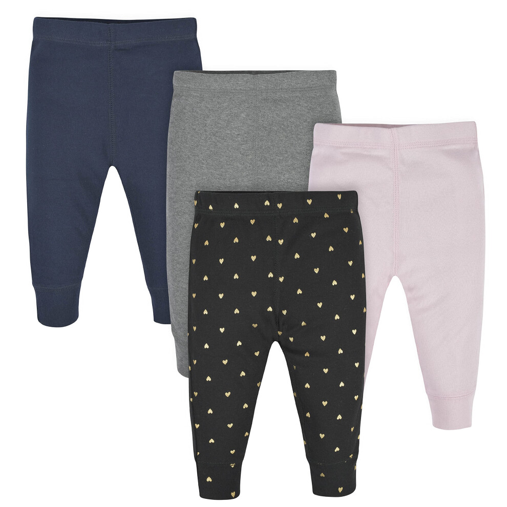 gerber Baby girls Toddler Multi-Pack Premium Pants Leggings  Hearts  6-9 Months