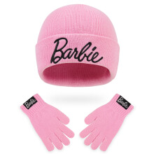 Barbie girls Bobble Hat and gloves Set Original Accessories girl gifts for Winter