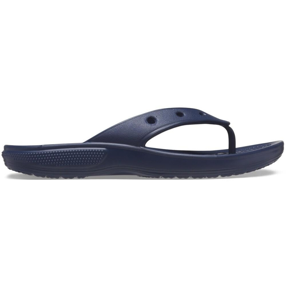Crocs Unisex Men's and Women's Classic Flip Flops  Navy  8 Women/6 Men