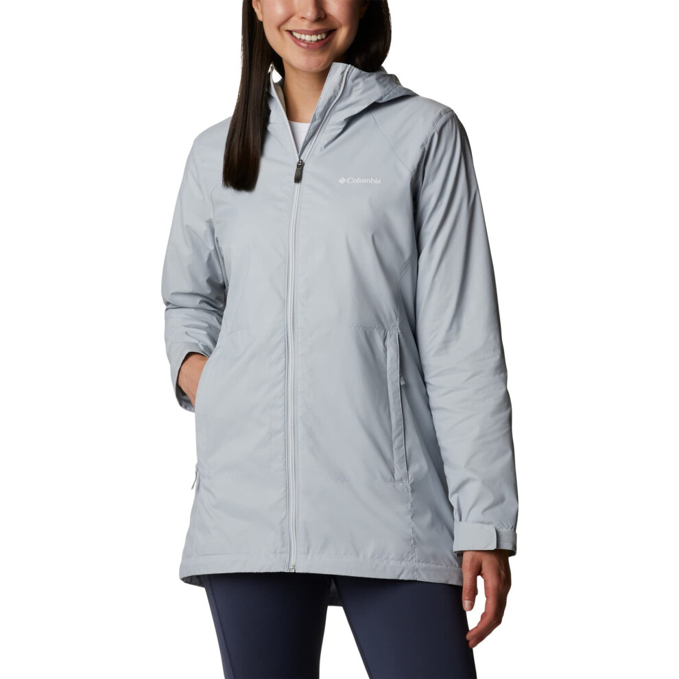 Veste longue doubl   e Switchback pour femme Columbia, gris cirrus, taille XXL