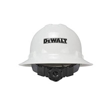 DEWALT DPG11FB Schutzhelm mit Vollkrempe und Ratschenaufh  ngung, Wei