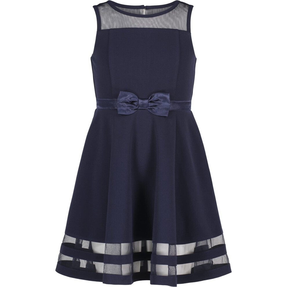 Calvin Klein Little Girls' Sleeveless Party Dress  Navy  3T