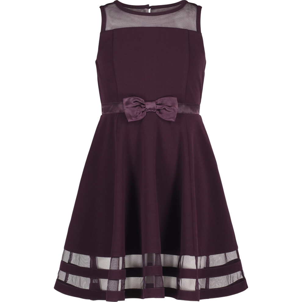 Calvin Klein Little Girls' Sleeveless Party Dress  Dark Purple  5