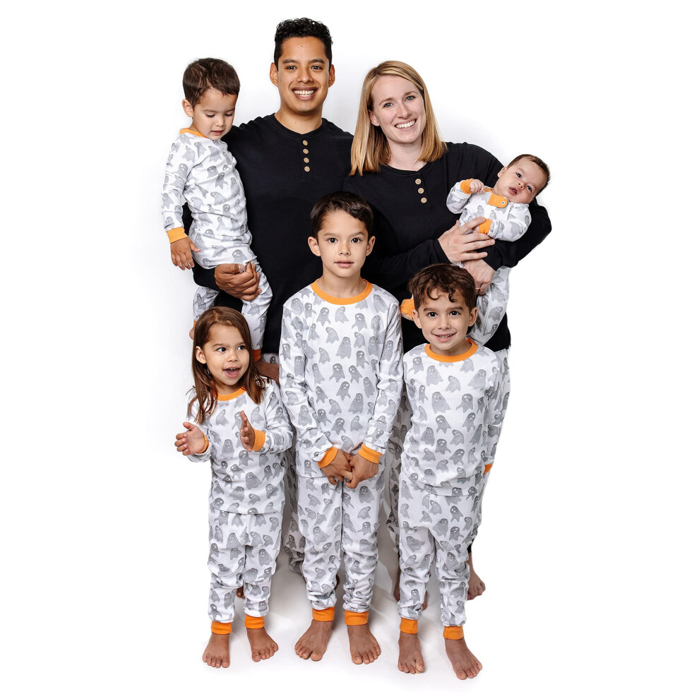 Pyjama familial Burt's Bees Baby Baby, pyjama assorti en coton bio pour les f  tes, Ghosties & Goblins, taille XL pour homme