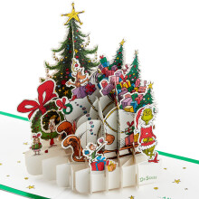 Hallmark Grinch Pop Up karcsonyi krtya (Dr. Seuss Hogyan lopta el a Grinch a karcsonyt!) Alr papr csoda 3D krtya