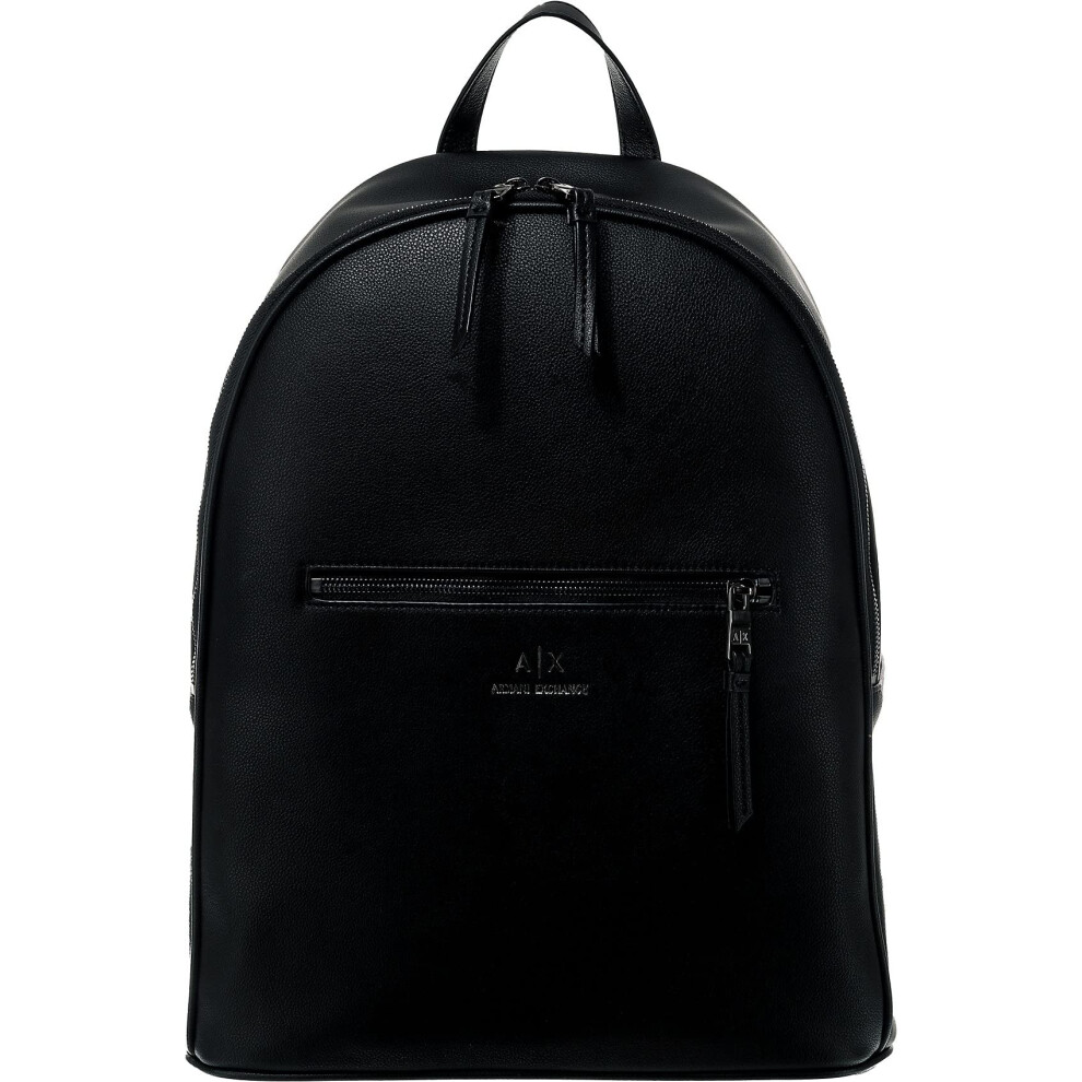 A|X ARMANI EXCHANGE mens Eco-leather Backpack  Black  One Size US-image-OPC-PGS86GY-NEW