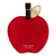 Etiqueta de Mala Redonda em Couro Vegan Kate Spade New York para Mulheres, ID de Mala Durável, Maçã