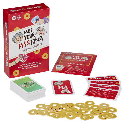 Hasbro Hasbro Gaming Not Your Ma's Jong, Ταχύρυθμο Παιχνίδι Καρτών για 3-4 Παίκτες 2
