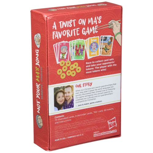 Hasbro Hasbro Gaming Not Your Ma's Jong, Ταχύρυθμο Παιχνίδι Καρτών για 3-4 Παίκτες 1