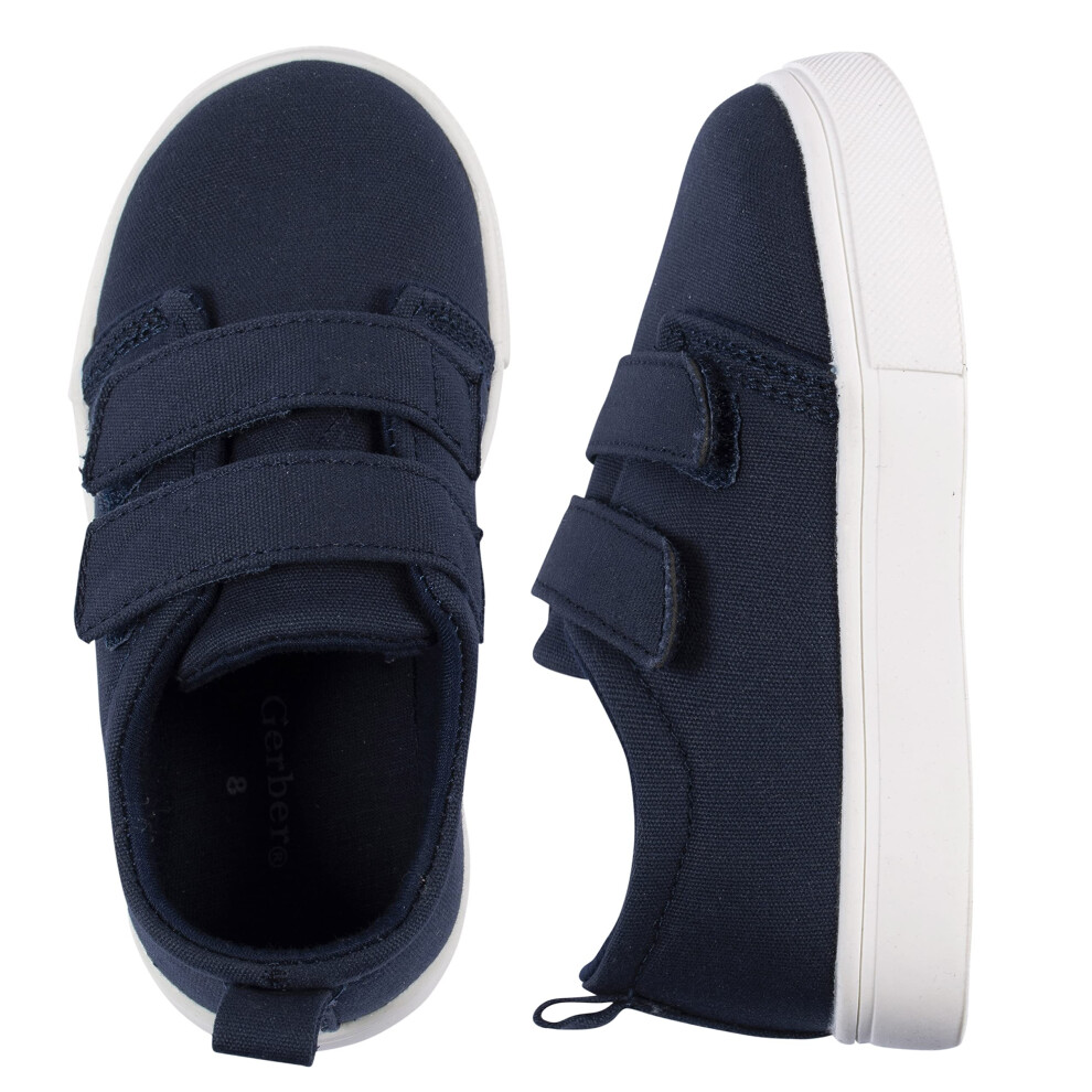 Gerber Unisex Baby Sneakers Crib Shoes Newborn Infant Toddler Neutral Boy Girl Navy 3-6 Months