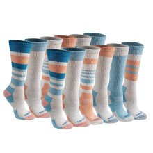 Dickies Dri-Tech Moisture Control Crew Socken für Damen, Multipack, Haferflocken, sortiert (12 Paar), Schuhgröße: 6–9
