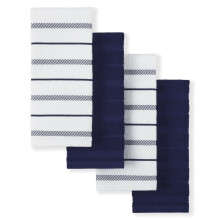 KitchenAid Albany Kitchen Towel 4-Pack Set Cobalt Blue/White 16""""x26""""
