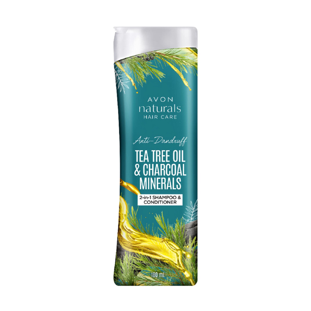 Avon Naturals Tea Tree Oil & Charcoal Minerals 2 in1 Shampoo and Conditioner- 180ml
