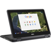 2021 Dell 11,6 hvelykes kabri 2 az 1-ben rintokpernyos Chromebook Intel Celeron processzor Akr 2,48 GHz-ig 4 GB Ram 16 GB SSD HDMI Chrome OS (r