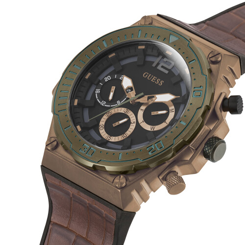 Guess Montre - GUESS - GW0326G2 - Analogique - Cuir - Marron 2