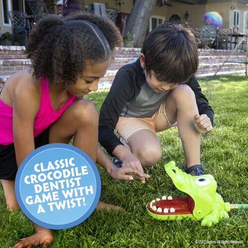Hasbro Hasbro Crocodile Dentist Splash Water Game για Παιδιά - Υπαίθριος Παιχνίδι για Καλοκαίρι 1