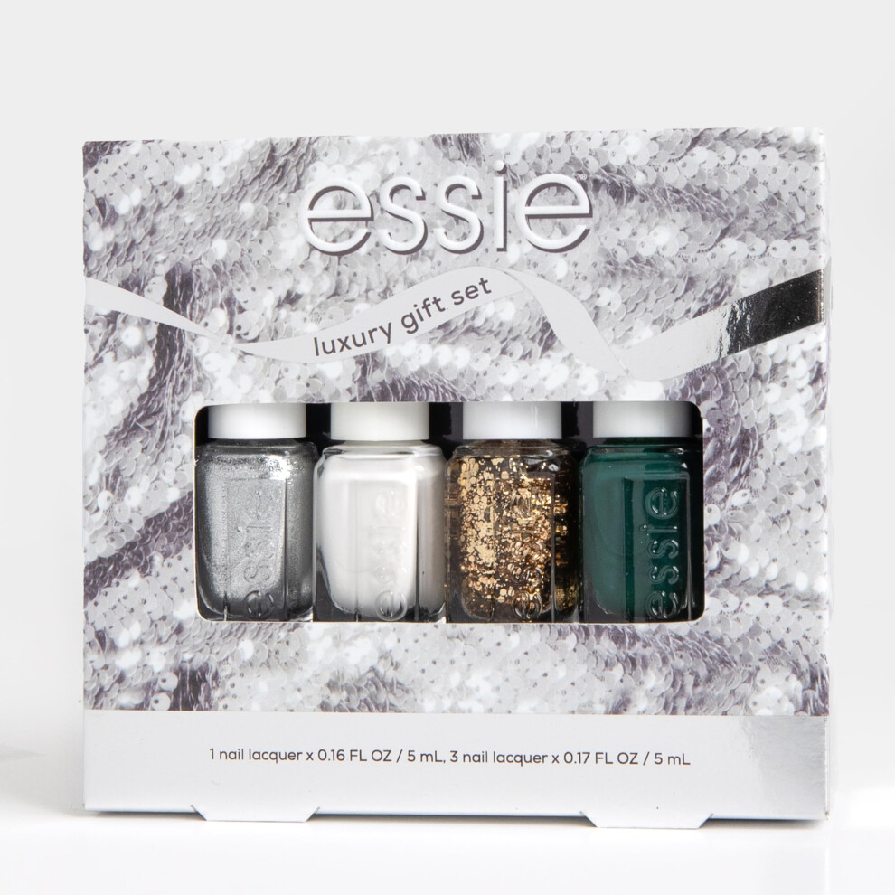 essie Nail Polish  8-Free Vegan  4 Piece Holiday Nail Polish Set  1 Kit