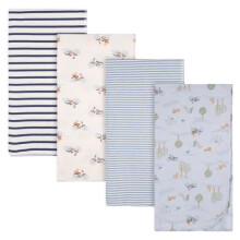 Gerber Baby 4-Pack Flannel Modtagelse af tæppe (en størrelse legeplads)