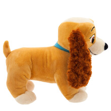 Disney Store Official Lady Plysch frn 'Lady and The Tramp' - 11-tums mjukleksak - Klassiskt romantiskt berttelseminne Gosig design Romantik och