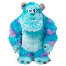 Oficjalna pluszowa zabawka Disney Store Sulley - Miekki 9-calowy, przytulasny potwr od Pixar's Monsters Inc. - Kultowy niebiesko-fioletowy wzr - Id