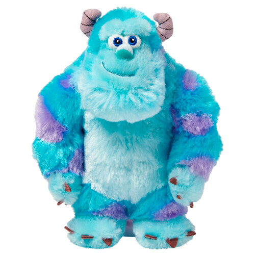 Disney Disney Store Sulley Pelúcia Oficial - Monstro Macio de 9 Polegadas dos Monstros, Inc. - Design Azul e Roxo