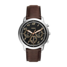 Chronographe arabe Neutra Fossile Couleur de montre en acier inoxydable: arabe argent / marron / noir (modle: FS6024)