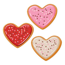 Eureka Valentinsdag Cookies Papir Udsk?ret Klassev?relse dekorationer til l?rere 36 stykker