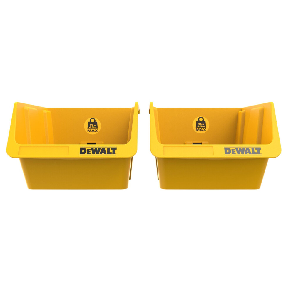 DEWALT Plastic Bins  10lb Capacity  DEWALT Workshop Storage System Compatible (DWST82813)