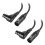 Cable Matters 2-Pack Cabo XLR em Ângulo Direito, Cabo de Microfone 0,5 Pés 1