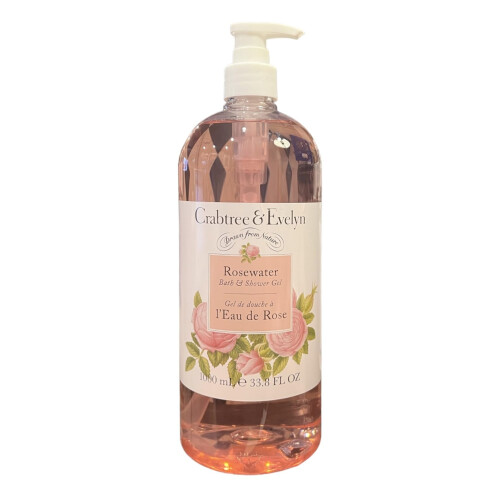 Crabtree & Evelyn Gel de Banho e Duche Rosa Jumbo 33.8 Fl Oz