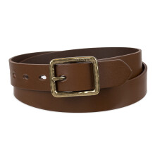 Levi's Damernas Casual Square Center Bar Spänne Bälte, Tan Centerbar, 2X