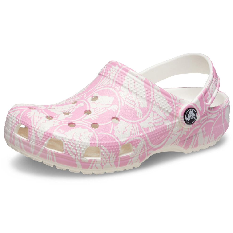 Crocs 210008-6WY-C9 Classic Duke Print Clog T PTw Pink Tweed