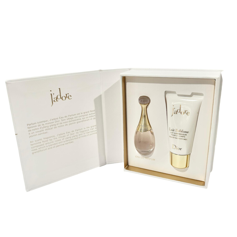 Dior J'adore Perfume for Women Mini Fragrance Gift Set EDP & Body Lotion Duo Travel Set