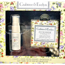 Crabtree & Evelyn Summer Hill 0,33 oz BODY MIST & 3,5 oz BAR TVL Presentfrpackning