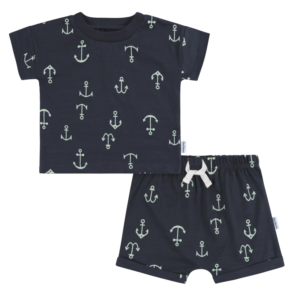 Gerber Baby Boys T-Shirt and Shorts Set  Anchor  18 Months