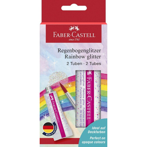 Faber-Castell Faber-Castell Glitter Regenbogenrhre 12 ml 2x BC