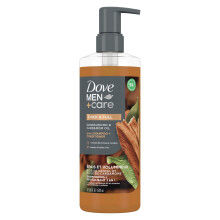 Dove Men+Care 2-in-1 Shampoo + Conditioner Sandelhout- en kardemomolie voor dik en vol haar + Vitamine B3 en mineralencomplex 17,5 oz