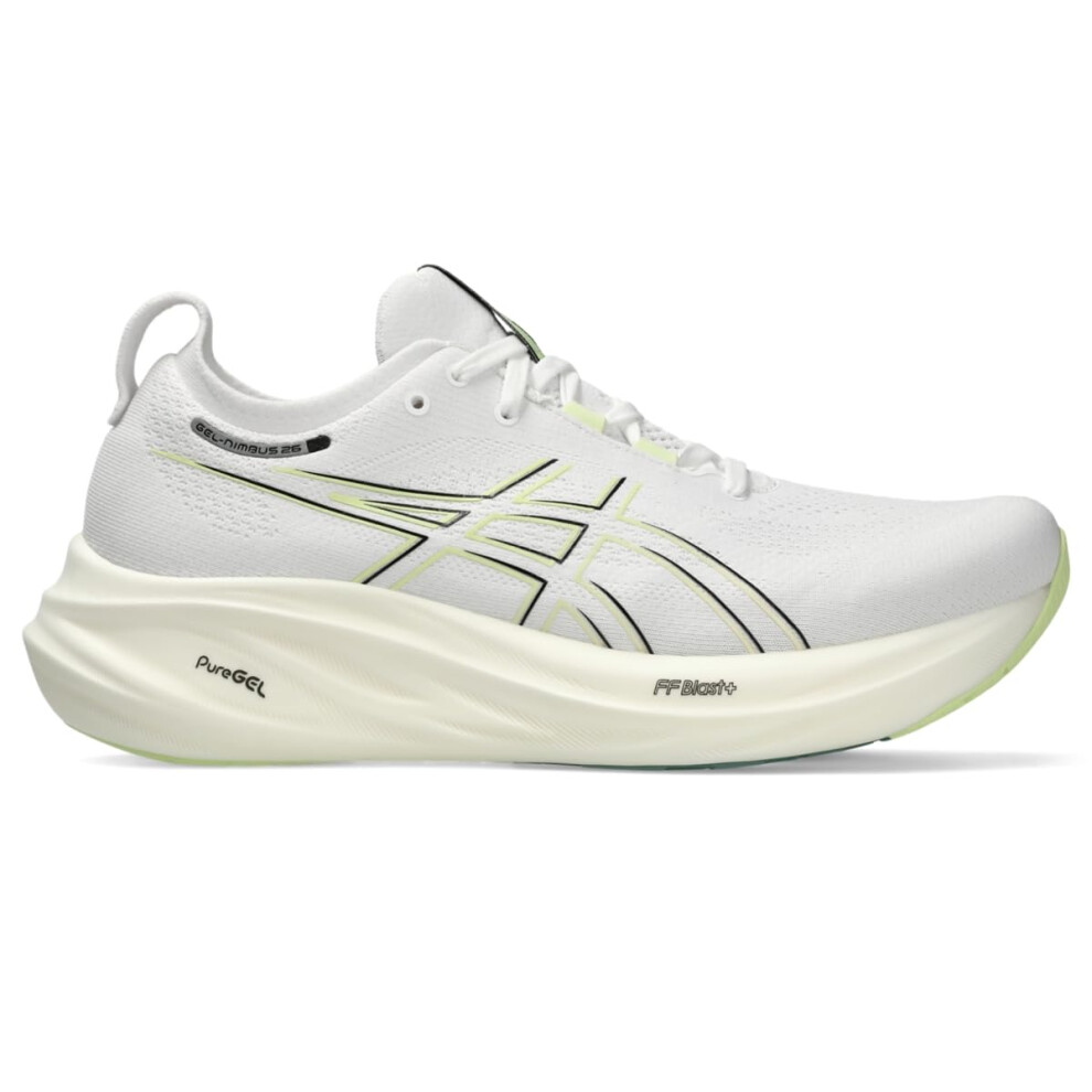 ASICS Men's Gel-Nimbus 26 Running Shoes  8  White/Birch