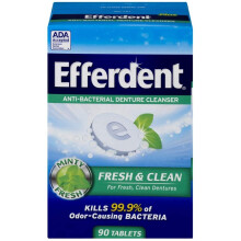 Efferdent Plus Mint antibakterilis mufogsortisztt | 90 tabletta