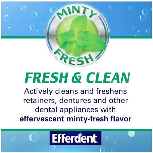 Efferdent Plus Mint Anti-Bacterial Denture Cleanser | 90 Tablets 1