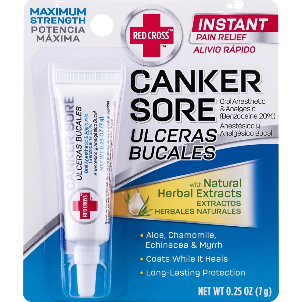 Red Cross Canker Sore Medication - 0.25 Oz (Packaging May Vary)-image