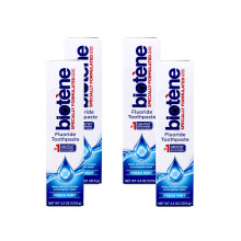 Biotene Dry Mouth Toothpaste Fresh Mint Original 4.5-Ounce Box (Pack of 4)