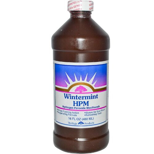 Heritage Store, Hydrogen Peroxide Mouthwash, Refreshing Wintermint, 473ml