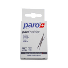 Paro 71750 Solid Stuzz DPP P | Dubbelspetsade trä tandpetare | Medium interdental tandpetare | 96 bitar av träpinnar