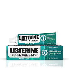 Listerine Essential Care Original gelfluorid tandpasta forhindrer d?rlig ?nde og hulrum kraftig myntsmag til frisk oral pleje 4.2 oz